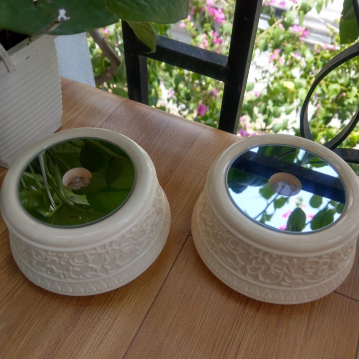 Đế xoay có led dây cót xoay phát nhạc sinh nhật