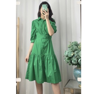 Đầm Thiết Kế Đuôi Cá Nữ HeraDG Dáng Xòe Cổ Đức Tay Lỡ Họa Tiết Trẻ Trung, Chất Vải Cao Cấp SDPBA020