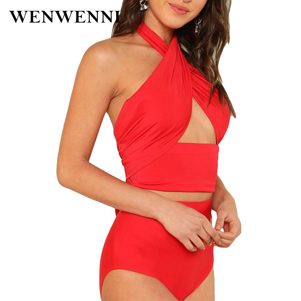 Bộ Bikini Hai Mảnh Phối Dây Chéo Thời Trang Cho Nữ | BigBuy360 - bigbuy360.vn