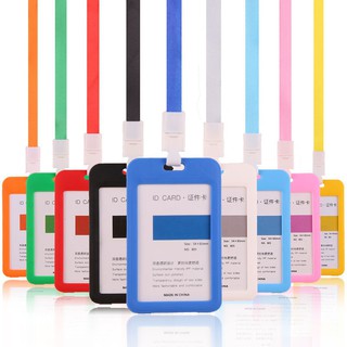 Đồ giữ thẻ tên ID có dây đeo chống thấm nước Băng thẻ tên bằng thẻ nhựa dây đeo thẻ