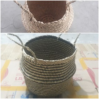 Giỏ cói trồng cây/đựng đồ/trồng hoa phi20, phi 35