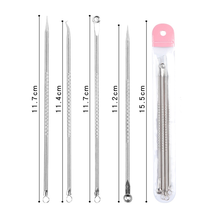 Bộ 4 Dụng Cụ Loại Bỏ Mụn Đầu Đen Làm Sạch Lỗ Chân Lông Chăm Sóc Da Mặt
