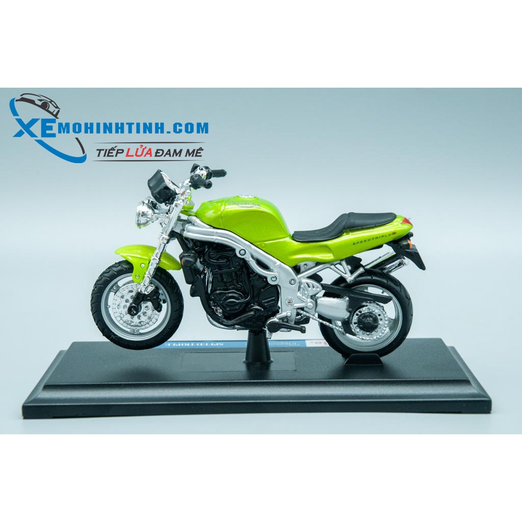 Xe Mô Hình Triumph Speed Triple 1:18 Maisto (Xanh Lá)