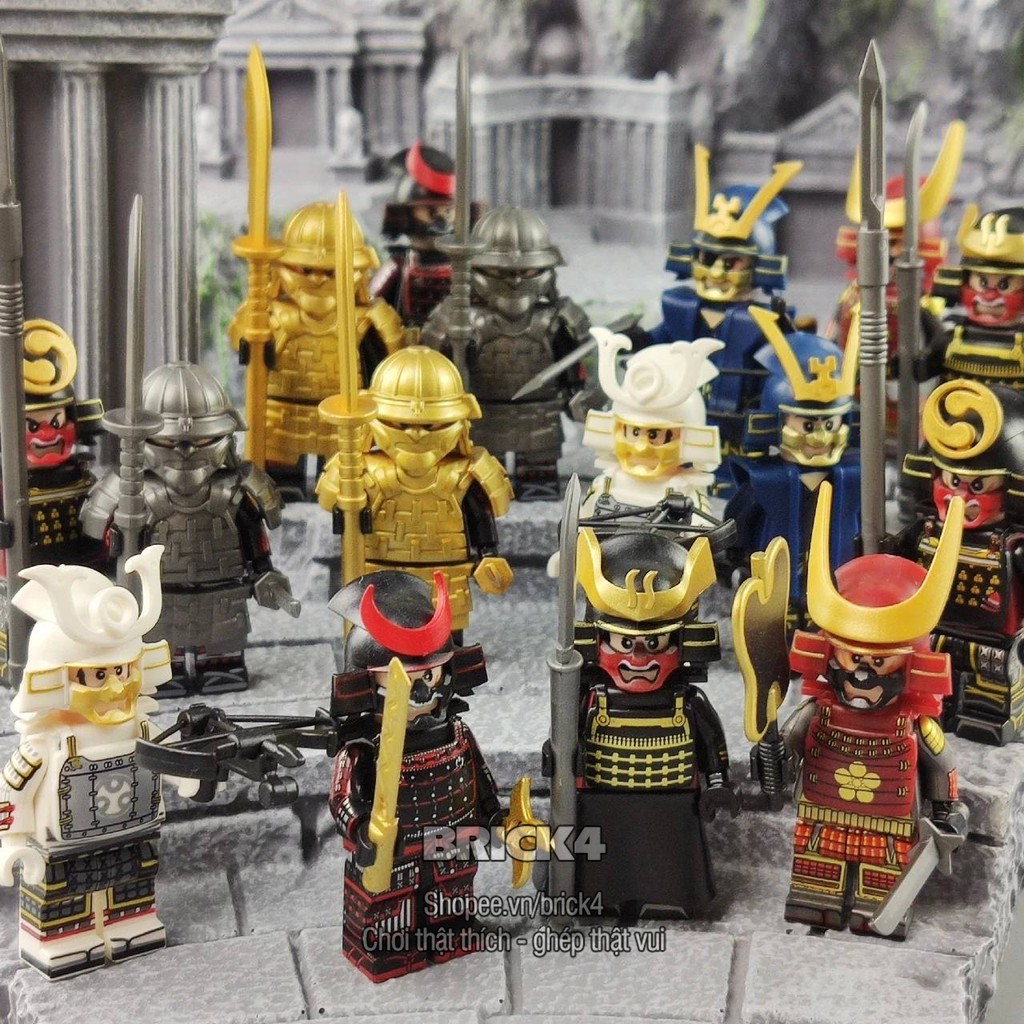 Minifigures Samurai full giáp - đồ chơi mô hình lắp ghép non-lego