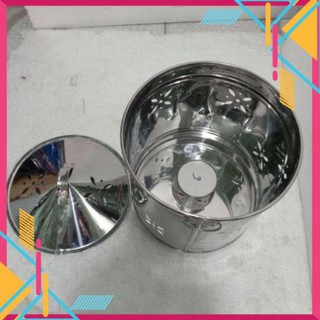 [GiáƯuĐãi] Thùng đốt vàng mã inox 2 size ( Nhỏ - Trung )