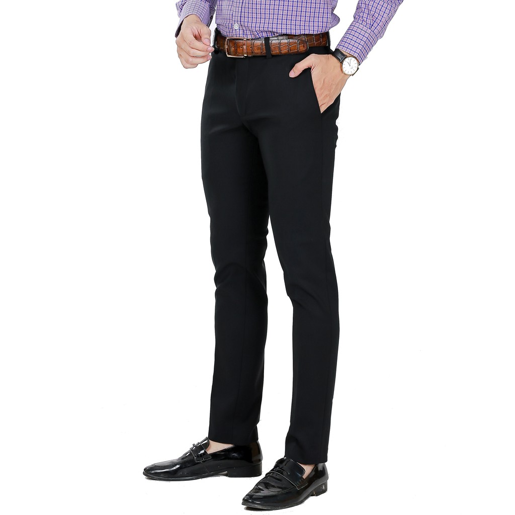 Quần Tây Nam 299 Dáng Slimfit Vĩnh Tiến Đen | BigBuy360 - bigbuy360.vn