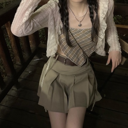 Áo khoác ngoài nữ ren thêu hoa bướm, cos dây cột phía trước hàng Quảng Châu hot 2023