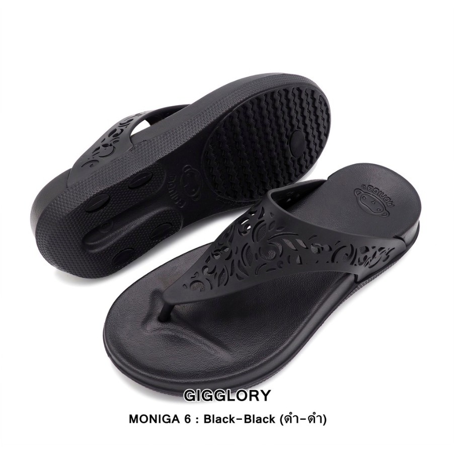Dép Thái Lan Monobo Moniga 6 Xỏ Ngón Nữ Chính Hãng – Đen