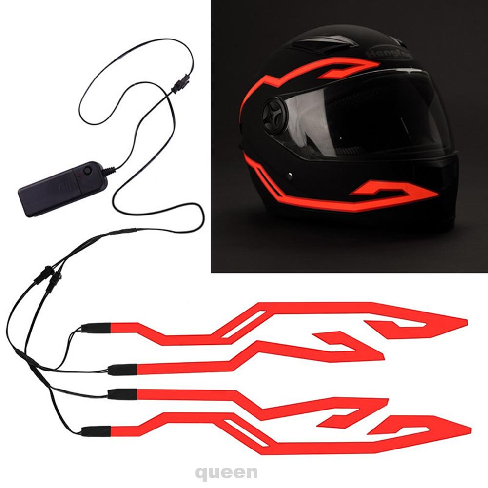 Dây đèn led trang trí mũ bảo hiểm xe mô tô chống thấm nước kèm phụ kiện diy