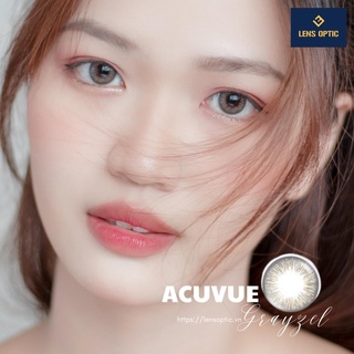 Kính áp tròng Acuvue Define Fresh Grayzel, lens mắt cận dùng 1 ngày màu xám - Lens Optic