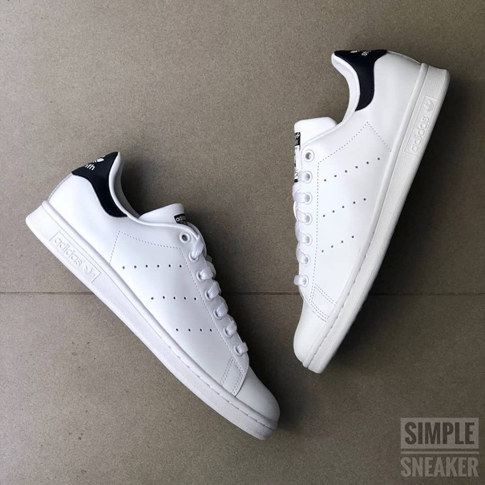 Giày Adidas Chính Hãng FREESHIP Adidas Stan Smith Gót Xanh Lá Chuẩn Auth- Giày Sneaker Thể Thao Nam Nữ- Simple Sneaker