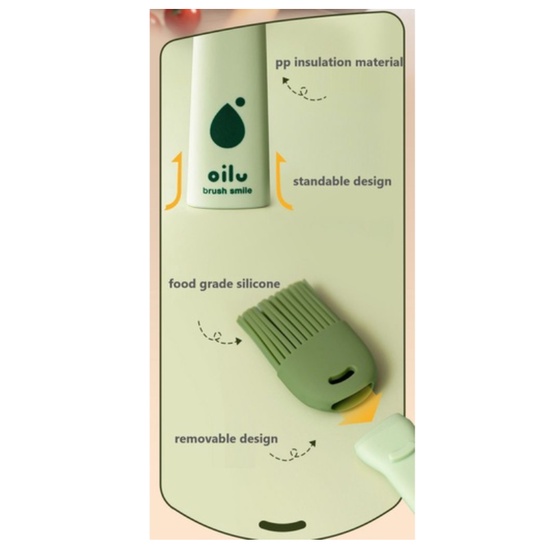 Chổi quét dầu silicon, cọ phết dầu bằng silicone để làm bánh