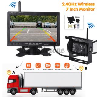 Bộ Camera Lùi Không Dây Ip68 + 7 "Lcd 24v Cho Xe Tải