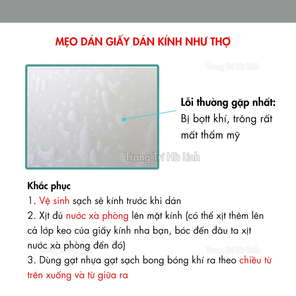 Decal dán kính , giấy đề can dán kính mờ cửa sổ phòng khách đẹp chống nắng đẹp giá rẻ 90x50cm