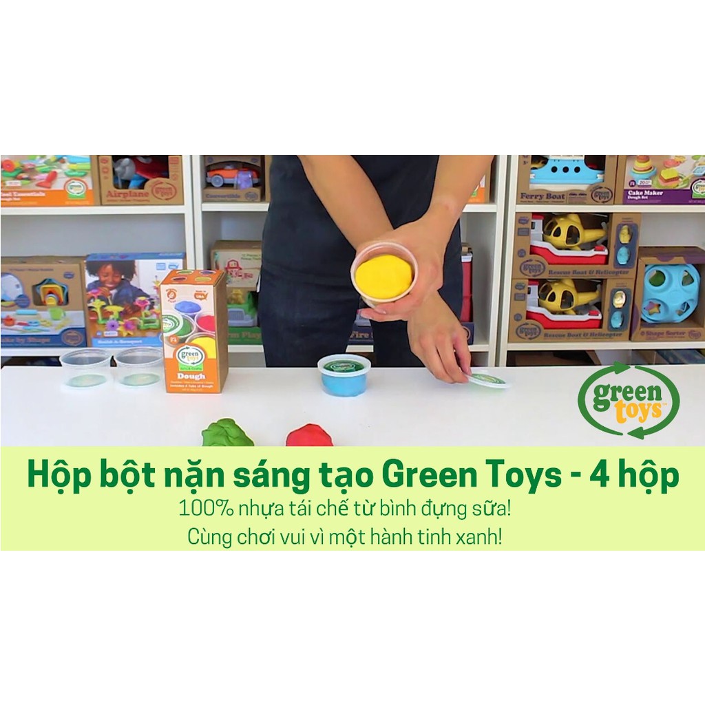 Hộp Bột Nặn Sáng Tạo Green Toys Cho Bé Từ 2 Tuổi - 4 hộp
