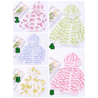Áo chống nắng cho bé trai/gái mỏng nhẹ 90-100