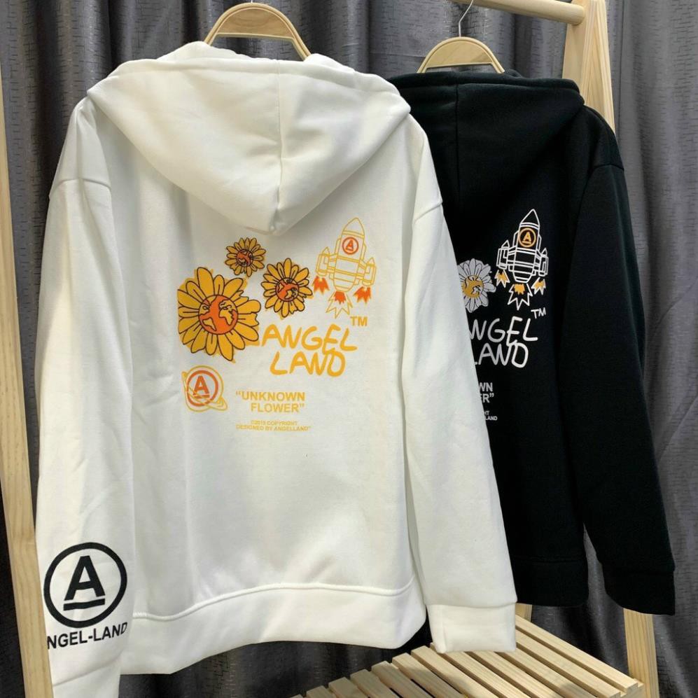 Áo hoodie in chữ Angel Land unisex, nỉ dày dặn trẻ trung dành cho nam nữ SUMMER SWEATER | BigBuy360 - bigbuy360.vn