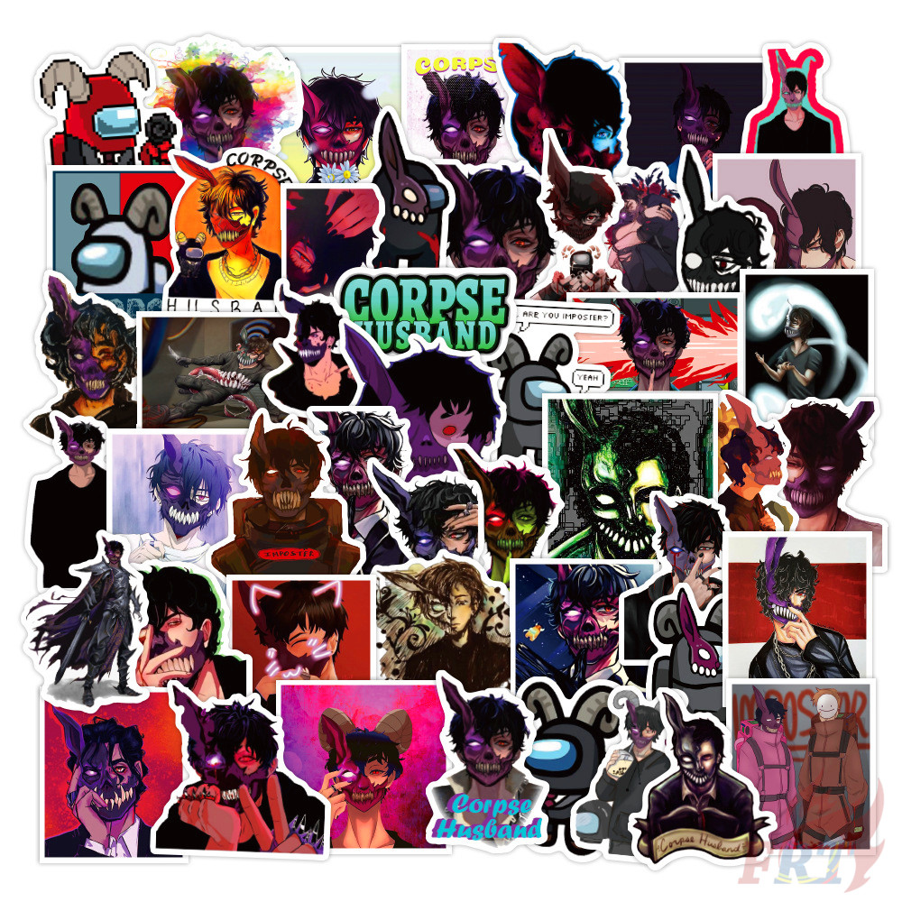 ❉ Corpse Husband - Series 02 Anime Stickers ❉ 50Pcs/Set Cartoon DIY Fashion Luggage Laptop Skateboard Decals Doodle Stickers