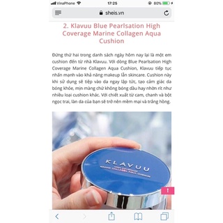 Phấn nước Klavuu Cushion 2 màu