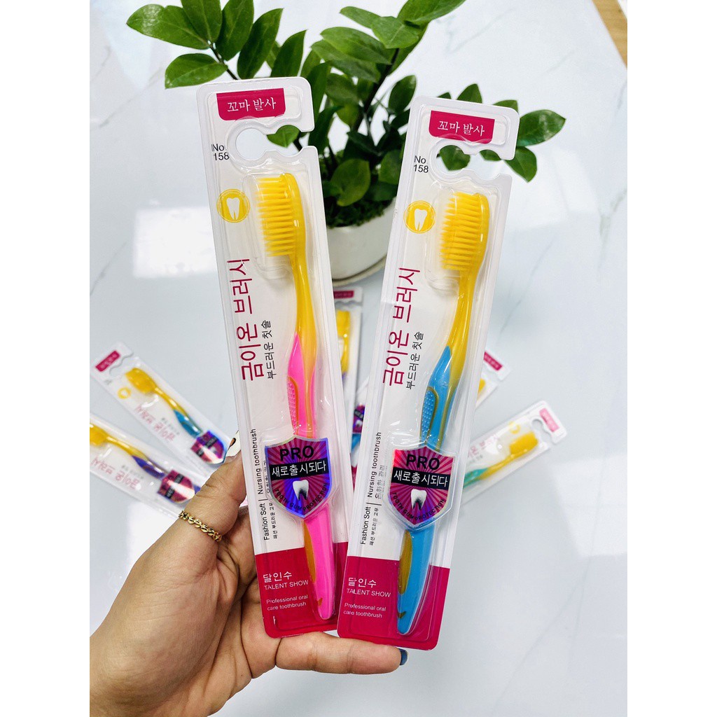 Bàn chải đánh răng ION Hàn Quốc  sợi siêu mềm, thuôn nhỏ dễ dàng làm sạch bên trong kẽ răng 88268