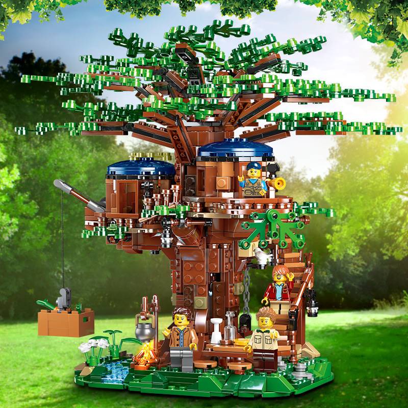 Mẫu Lắp Ráp mô hình nhà trên cây 33111 Small Tree house 1013pcs