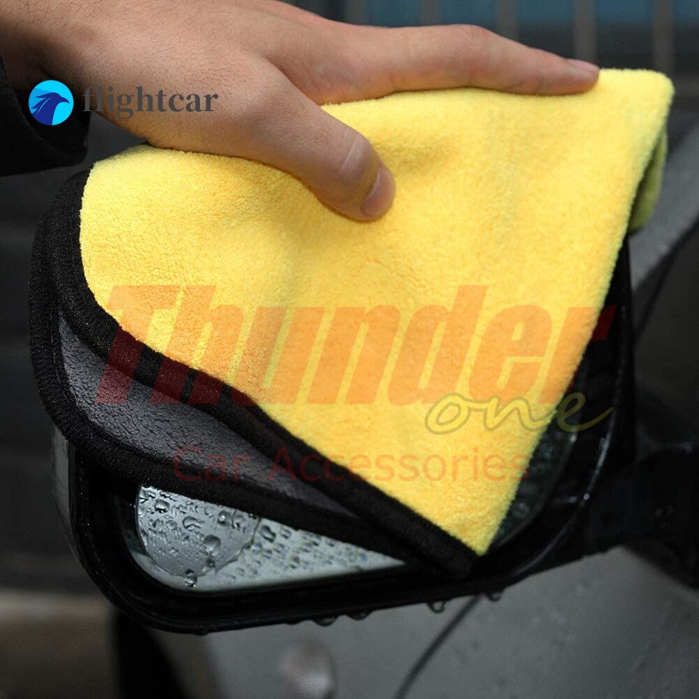 Khăn Lau Xe Hơi Vải Sợi Nhỏ Dày Dặn Thấm Hút Tốt 30x30cm