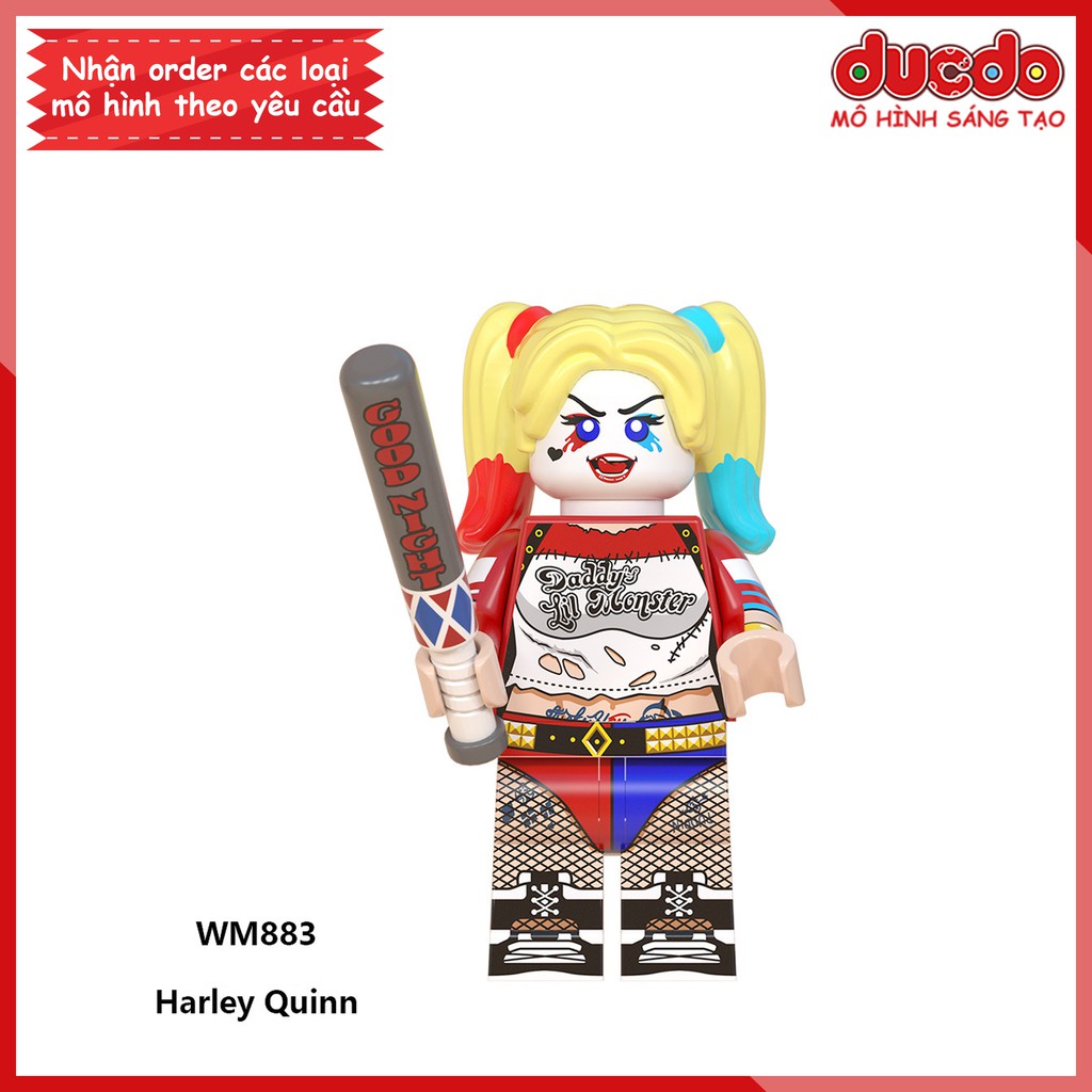 Minifigures các nhân vật Joker và Harley Quinn mới nhất - Đồ chơi Lắp ghép Xếp hình Mini Mô hình WM WM6080