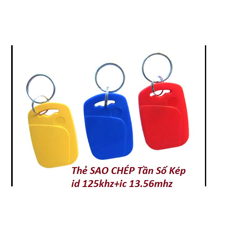 [2in1 SAO CHÉP] Thẻ Từ RFID Tần số kép ID125khz và IC13.56mhz. Thẻ THANG MÁY Copy  và GHI 2 in 1