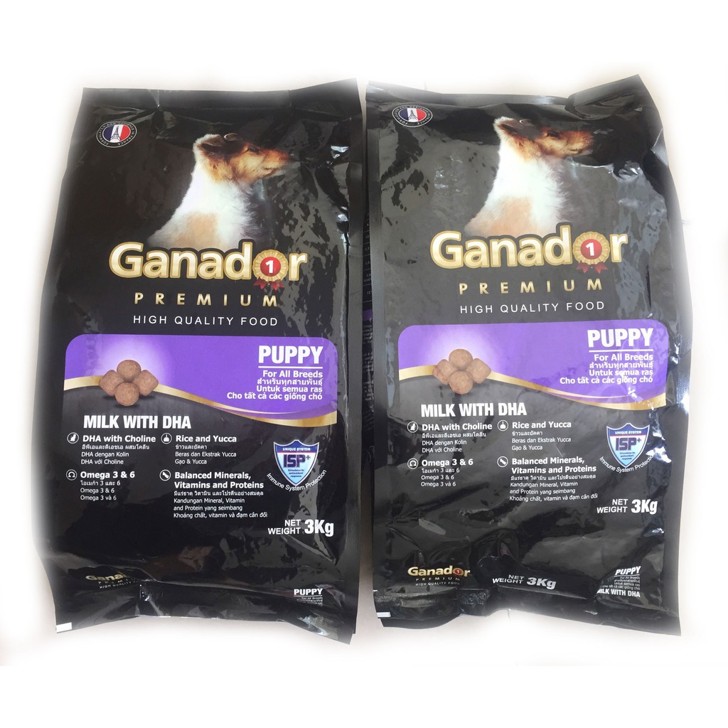 [Có quà tặng] Combo 12kg Ganador Puppy Thức ăn cho chó con của Pháp