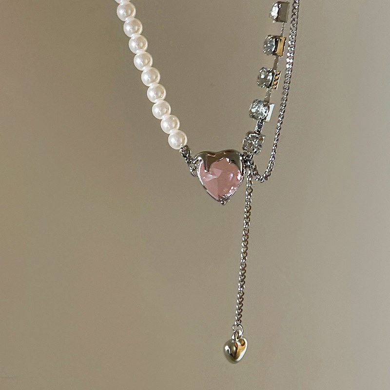 Vòng Cổ Choker Bằng Bạc Đính Ngọc Trai Thời Trang Cho Nữ