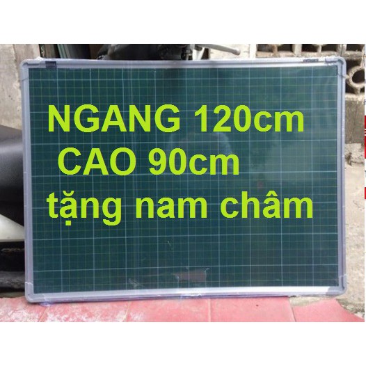 BẢNG TỪ XANH KẺ Ô LY TIỂU HỌC CAO CẤP KÍCH THƯỚC 90 x 120cm TẶNG KÈM NAM CHÂM