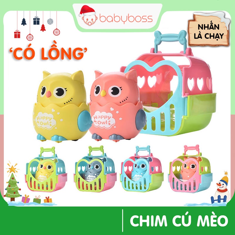 Đồ chơi vui nhộn chim cú mèo đáng yêu cho bé chạy dây cót - babyboss