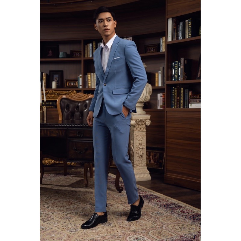 Quần vest xanh hoà bình
