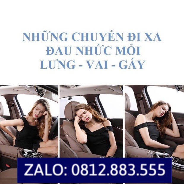 Bộ gối ghế tựa lưng và đầu xe hơi,ô tô chất liệu cao su non cao cấp