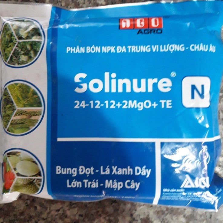 Phân bón lá đa trung vi lượng Đạm Cao Solinure 24-12-12+2MgO + TE
