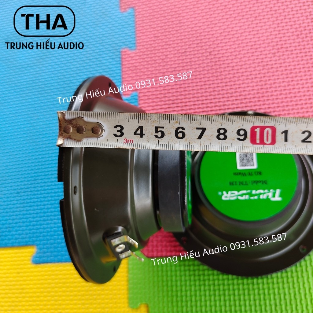 Loa Mid Trung Rời 12 cm, 8Ω, Loa Trung Thunder Gân Mút Nan Hoa, Màng Vải Đen  - Trung Hiếu Audio