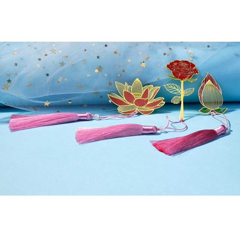 Kẹp Đánh Dấu Sách Bằng Kim Loại Thiết Kế Tinh Xảo