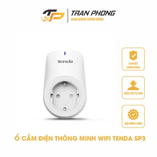 Ổ Cắm Điện WIFI Thông Minh Tenda SP3 Điều Khiển Từ Xa - Chính Hãng BH 3 NĂM
