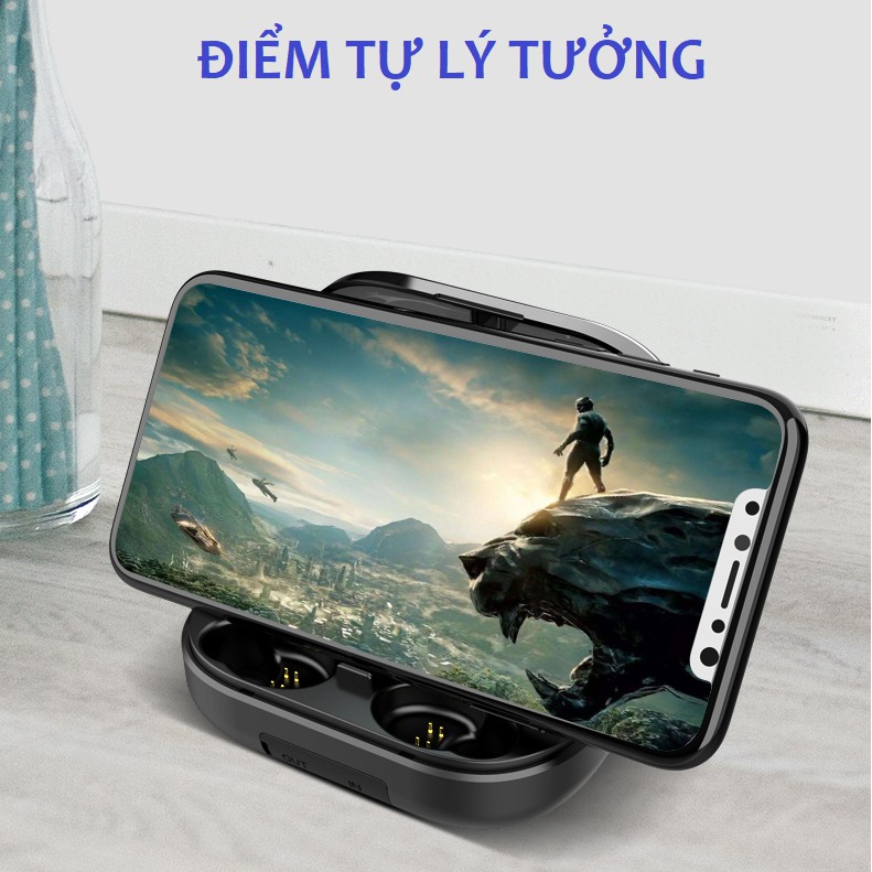 Tai nghe bluetooth cảm ứng Amoi V12 cao cấp âm thanh vòm 8D | BigBuy360 - bigbuy360.vn