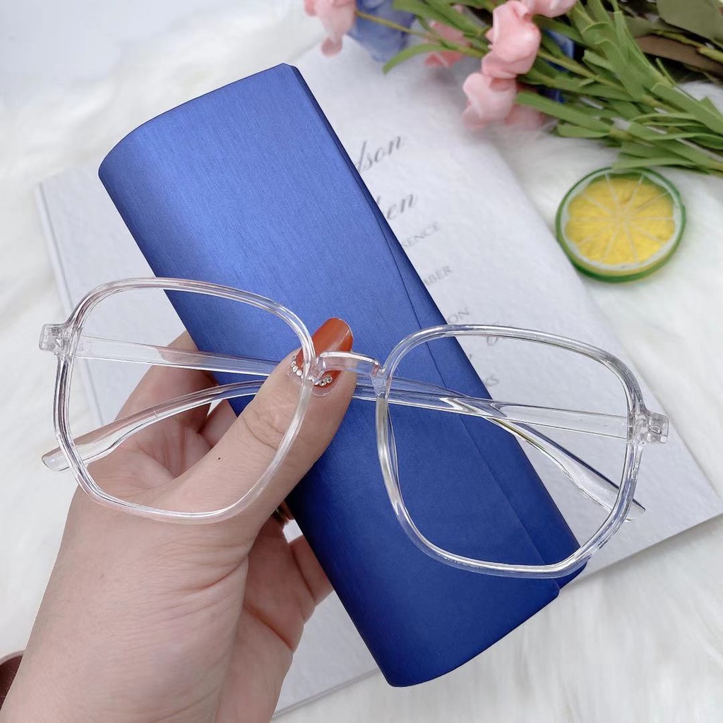 Kính mắt chống bức xạ có độ cận 0-600° với gọng kính mạnh mẽ thời trang dành cho nam và nữ