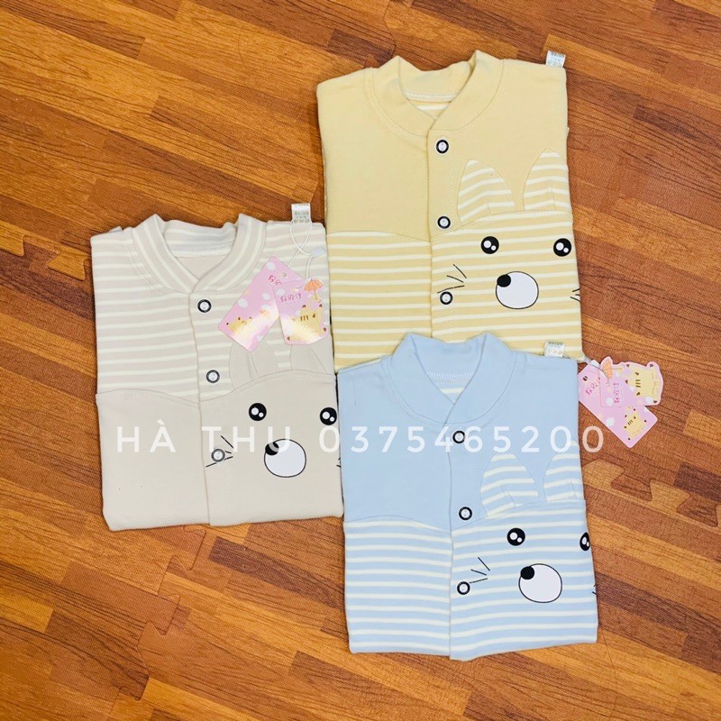 Body dài tay cho bé , Bodysuit bé gái bé trai Vải cotton nỉ mềm mại Bộ liền thân Quần áo trẻ em