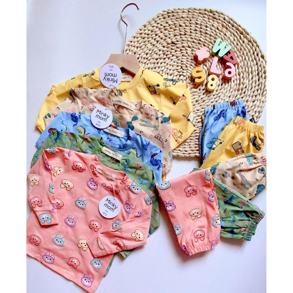 Bộ quần áo trẻ em vải cotton cho bé trai và bé gái (HN 596)