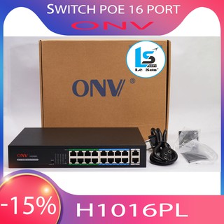 Switch poe⭐freeship⭐onv h1016pl 16 port 10/100mbps + 2 uplink