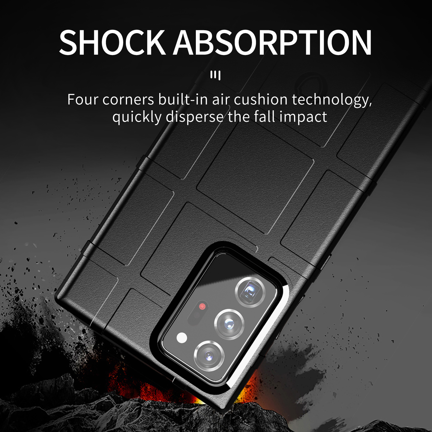 Samsung Galaxy Note 20 Ultra Note 10 Plus Note 8 Note 9 Military Grade 360 Protection Anti-drop Hard Case Cover