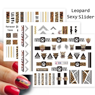 Sticker nước set 12 mẫu - Da beo