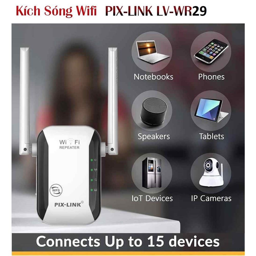 Kích Sóng Wifi WR29 2 Anten