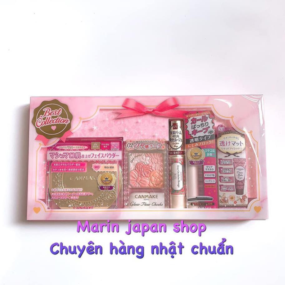 (SALE) Sét 5 món trang điểm phấn phủ nén , phấn má hồng, son dưỡng môi, chuốt mi , kem trang điểm mắt | BigBuy360 - bigbuy360.vn