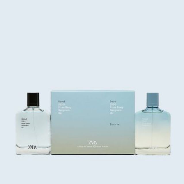 Set 2 chai nước hoa Zara Man Seoul + Seoul Summer 100ml