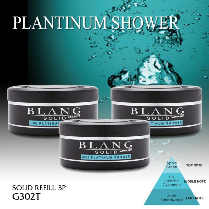 Sáp thơm ô tô CARMATE BLANG SOLID REFILL 3P G310T Feathery White 180g  - Nhập Khẩu Chính Hãng