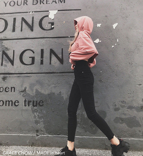 Áo Hoodie Dài Tay Cá Tính Dễ Phối Đồ Dành Cho Nữ
